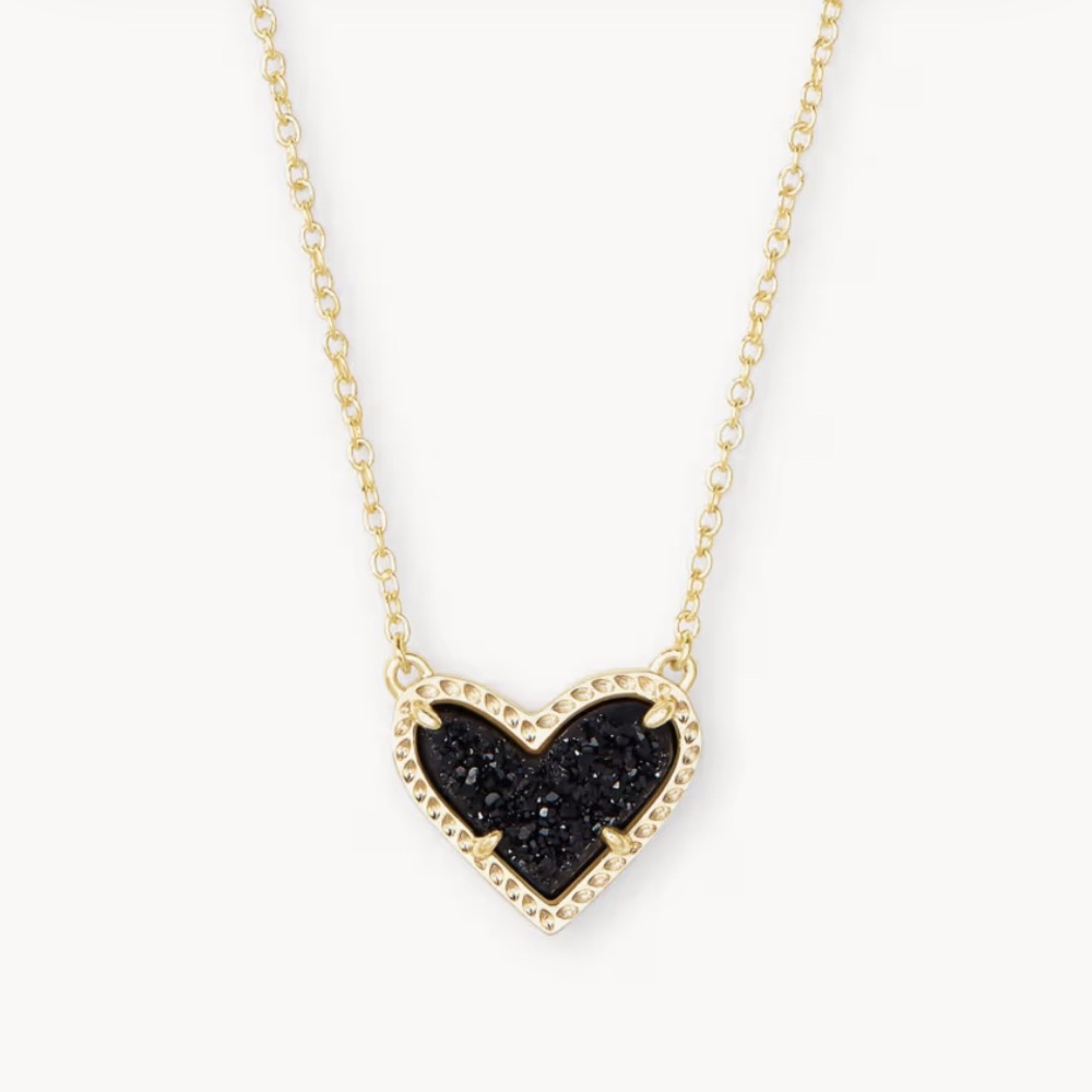Kendra Scott Heart Druzy Necklace